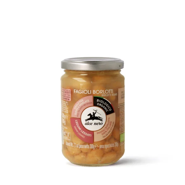fagioli borlotti lessati della linea Alce Nero