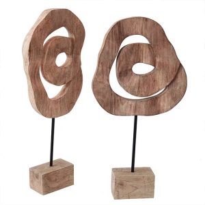 Scultura knot in legno della linea Innovaliving