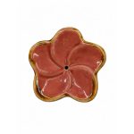 Porta incenso in ceramica a forma di fiore